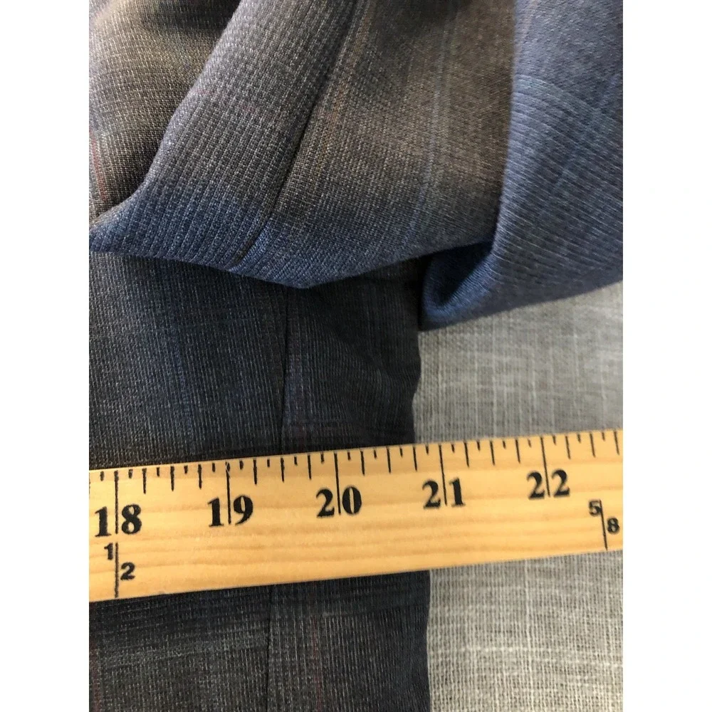 Stafford Blazer Men 42R Wool Gray Glen Plaid Classic Suit Coat Jacket Business